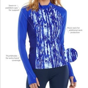 Coolibar Women's Escalante Zip Rash Guard UPF 50+